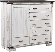 Amish Old Tymes Rustic Gentlemen's Chest in Brown Maple