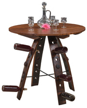 Amish Rustic Barrel Stave Table with Swivel Top