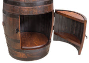 Amish Rustic Barrel Hutch