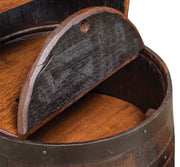 Amish Rustic Barrel Hutch