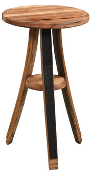 Amish Rustic Barrel Plant Stand