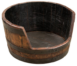 Amish Rustic Barrel Dog Bed
