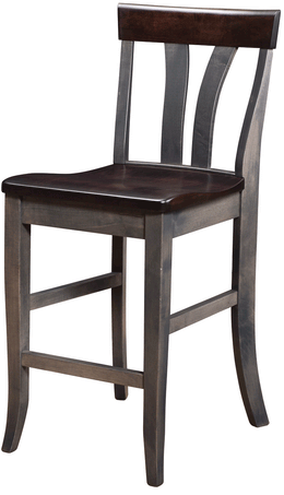 Amish Small Lennox Stationary Bar Chair