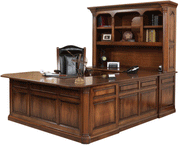 Amish Portland U-Desk with Hutch