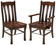 Amish Cluff Chair with Steel Rod