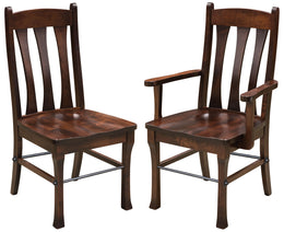 Amish Cluff Chair with Steel Rod