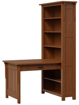 Amish Brentwood Bookcase Desk