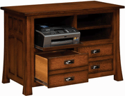 Amish Bridgefort Lateral Combo File Drawer/Printer Stand