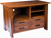 Amish Freemont Mission Lateral Combo File Drawer/Printer Stand