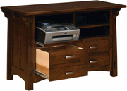 Amish Manitoba Lateral Combo File Drawer/Printer Stand