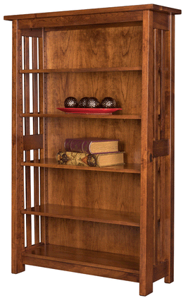 Amish Freemont Mission Open Bookcase
