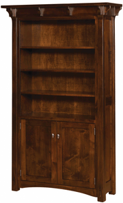 Amish Manitoba Bookcase with Doors