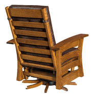 Amish Barrington Swivel Glider