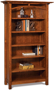 Amish Artesa Five-Shelf Bookcase