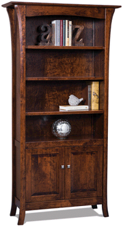 Amish Ensenada Bookcase with Doors