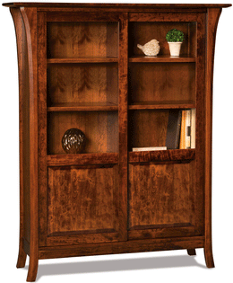 Amish Ensenada Sliding Door Bookcase