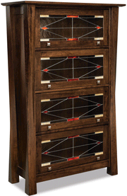Amish Kingsbridge Arc Barrister Bookcase