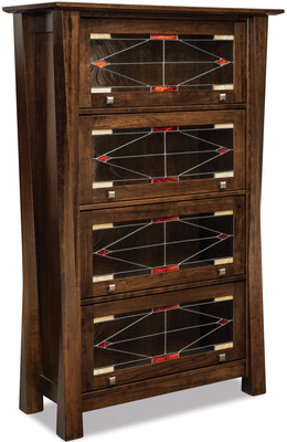 Amish Kingsbridge Arc Barrister Bookcase