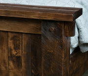 American-Made Grandon Rustic Bed in Brown Maple
