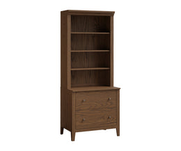 Amish Ashton Lateral File with Hutch