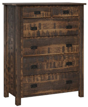Amish Glen Canyon Chest of Drawers in Rough Sawn Brown Maple
