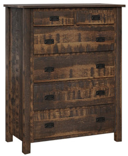 Amish Glen Canyon Chest of Drawers in Rough Sawn Brown Maple