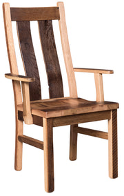 Amish Stretford Chair in Reclaimed Barnwood