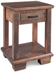 Amish Beaverton 1 Drawer Open Nightstand