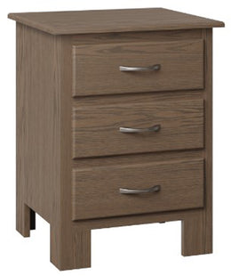 Amish Peoria 3 Drawer Nightstand