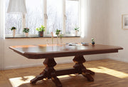 Amish Kingston Double Pedestal Table