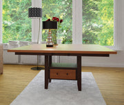 Amish Manhattan Single Pedestal Table
