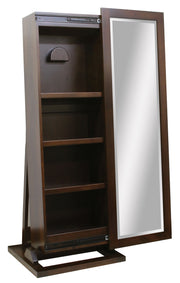 Amish Shaker Storage Leaner and Mirror
