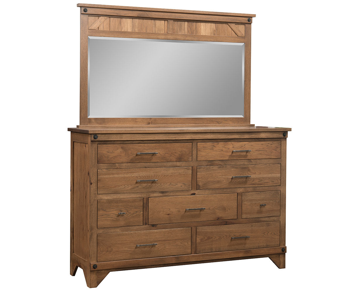 princess diana caring dress auction Amish Cambridge Nine Drawer Dresser with Paneled Mirror – AmishOutletStore