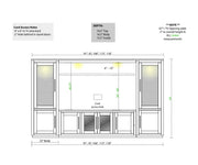 Amish NY9250 Bridge Wall Unit