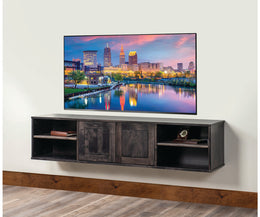 Amish Abbie Floating TV Console 70