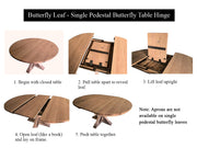 Amish Vanessa Single Pedestal Table