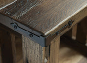 Amish Kimbolton Sofa Table in Reclaimed Barnwood