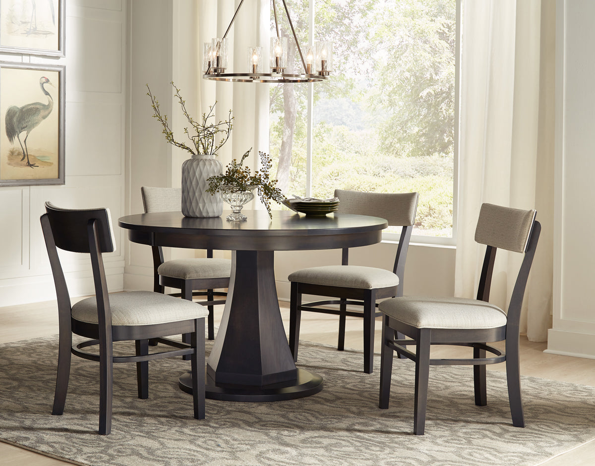 Amish Emerson Round Single Base Table – AmishOutletStore