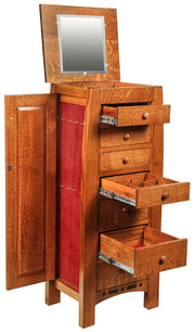 Amish Boulder Creek Jewelry Armoire