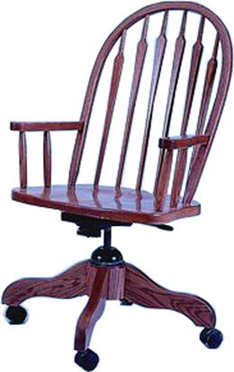 Amish Arrow Back Desk Chair