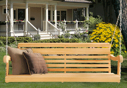 Amish Cypress Porch Swing