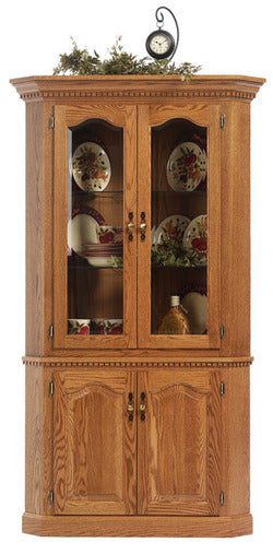 Amish Queen Anne Corner Hutch