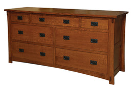 Amish Dutch Country Mission 7-Drawer Dresser