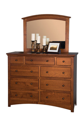 Amish Buckeye Economy Dresser with Mirror
