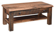 Amish Rainier Reclaimed Barnwood Coffee Table