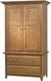 Amish English Shaker Armoire