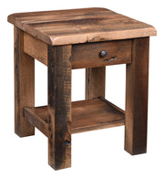 Amish Rainier Reclaimed Barnwood End Table