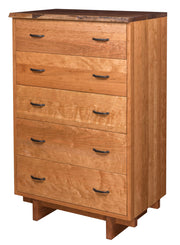 Amish West Canyon Live Edge Chest of Drawers