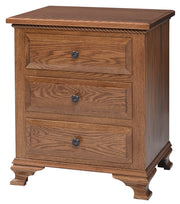 Amish Berkshire 3-Drawer Nightstand