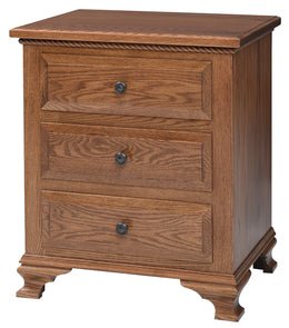 Amish Berkshire 3-Drawer Nightstand